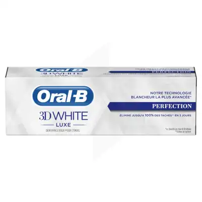 Oral B 3d White Luxe Dentifrice Perfection 75ml à Saint-Léger-du-Bourg-Denis