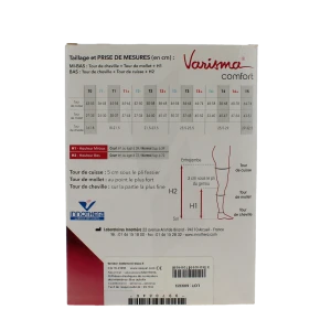 Varisma® Comfort Classe Ii Bas Autofix Naturel Taille 2- Court Pied Fermé