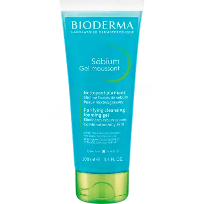 Bioderma Sébium Gel Nettoyant Purifiant Peau Mixte à Grasse Format Voyage 100ml à MONTPEZAT-SOUS-BAUZON