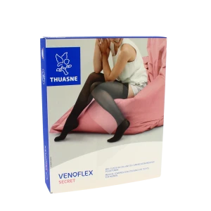 Venoflex Secret 3 Bas Cuisse Femme Noir Taille 2n