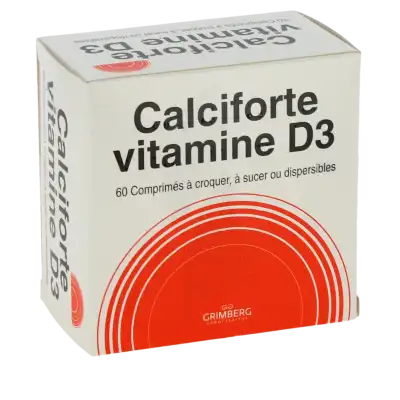 Calciforte Vitamine D3, Comprimé à Croquer, à Sucer Ou Dispersible à Le havre