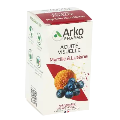 Arkogélules Myrtille & Lutéine Acuité Visuelle 45 Gélules à Bordeaux