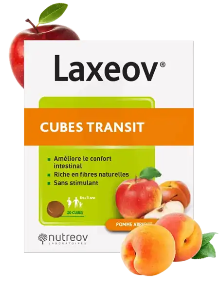 Nutreov Laxeov Cube Pomme Abricot Régulation Transit B/20/10g