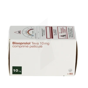 Bisoprolol Teva 10 Mg, Comprimé Pelliculé