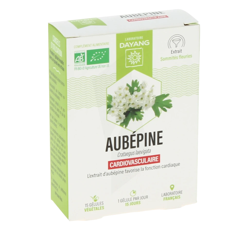 Dayang Aubépine Bio 15 Gélules