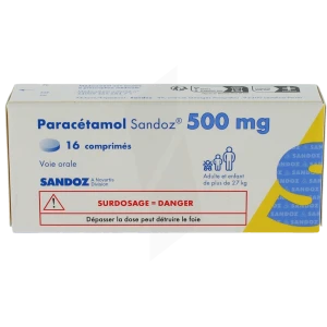 Paracetamol Sandoz 500 Mg, Comprimé