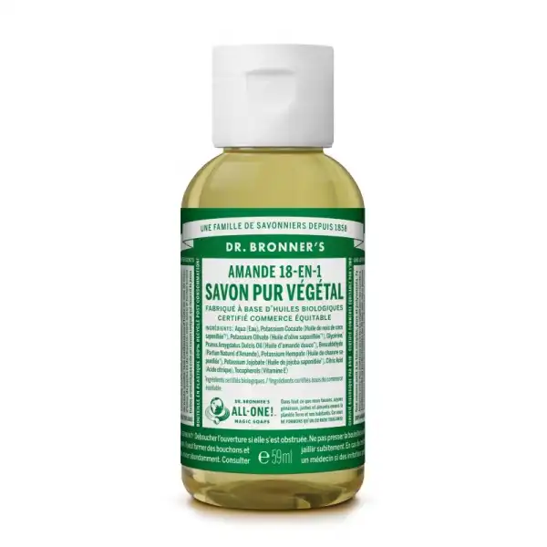 Dr Bronner's Savon Liquide Amande 59 Ml