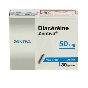 Diacereine Zentiva 50 Mg, Gélule