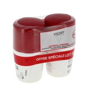 Vichy Deodorant Dermo-tolerance Détranspirant Anti-odeur 96h 2roll-on/50ml