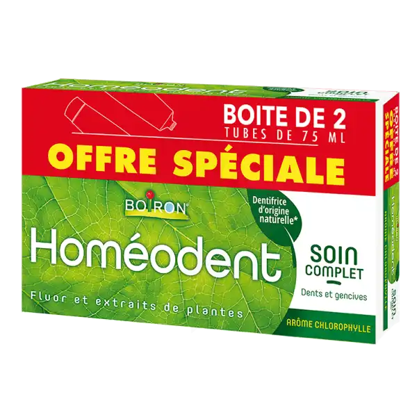 Boiron Homéodent Soin Complet Dentifrice Chlorophylle 2t/75ml