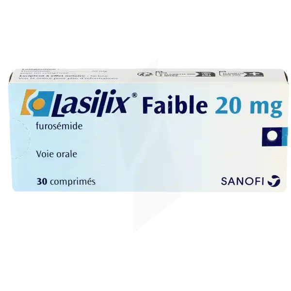 Lasilix Faible 20 Mg, Comprimé