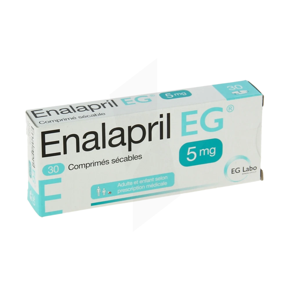 Enalapril Eg 5 Mg, Comprimé Sécable