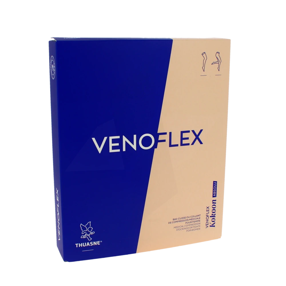 Venoflex Kokoon Absolu 2 Bas Cuisse+ Femme Beige Naturel Taille 2n