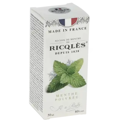 Ricqlès 80° Alcool De Menthe Fl/50ml à Nice