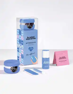 Le Mini Macaron Fleur Bleue ! Kit De Vernis à Ongles Semi-permanent à Paris