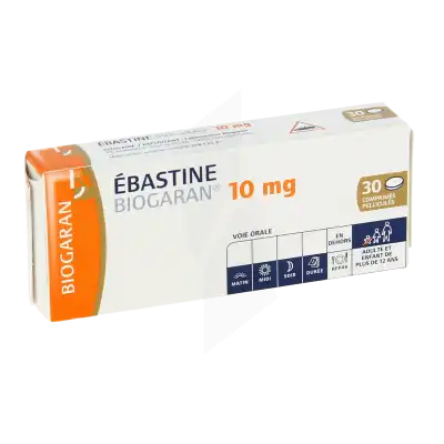 EBASTINE BIOGARAN 10 mg, comprimé pelliculé