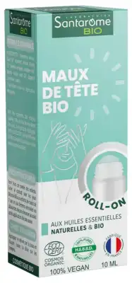 Santarome Bio Roll-on Huile Essentielle Maux De Tête 10ml à Labarthe-sur-Lèze