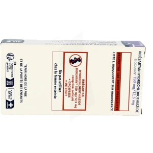 Irbesartan/hydrochlorothiazide Biogaran 150 Mg/12,5 Mg, Comprimé Pelliculé