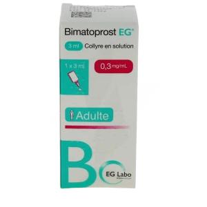 Bimatoprost Eg 0,3 Mg/ml, Collyre En Solution