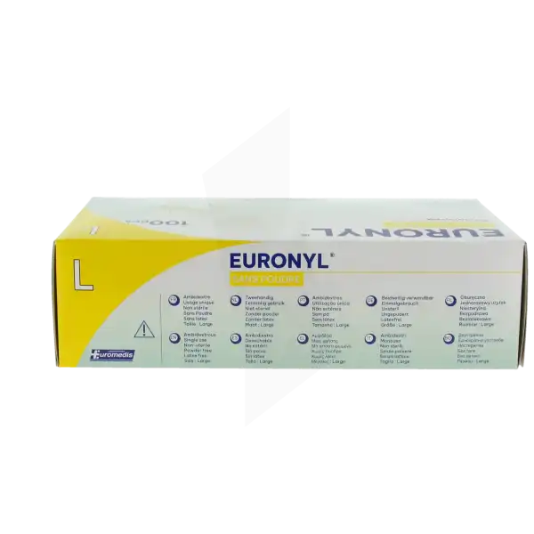 Euronyl Gant Vinyl Non Poudré T8/9 B/100