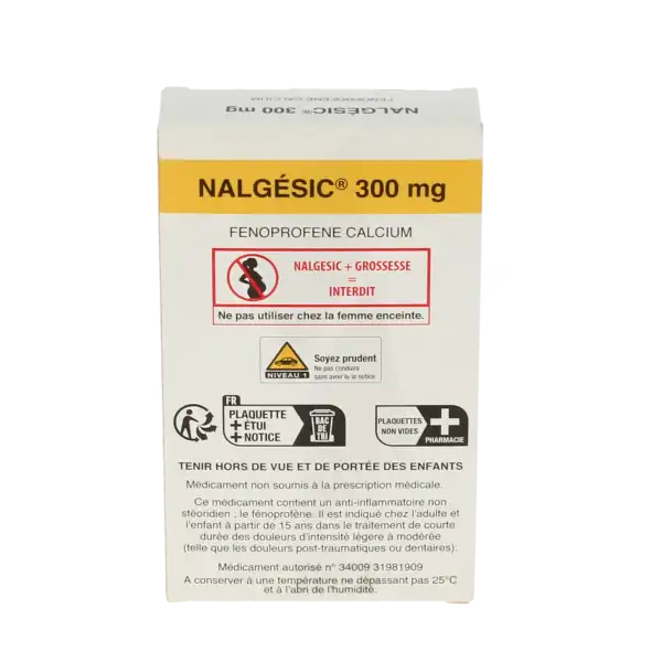 Nalgesic 300 Mg, Comprimé Pelliculé