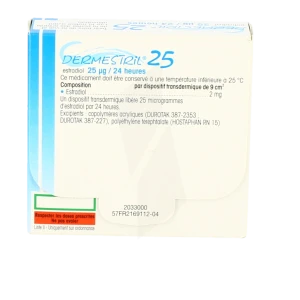 Dermestril 25 Microgrammes/24 Heures, Dispositif Transdermique