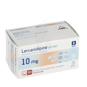 Lercanidipine Arrow 10 Mg, Comprimé Pelliculé Sécable