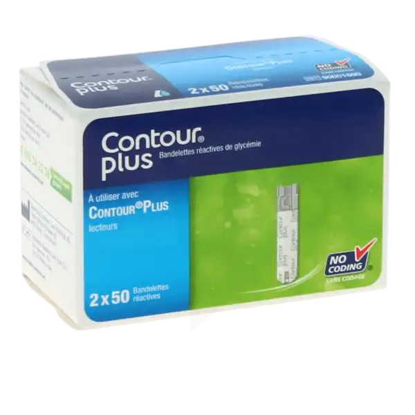 Contour Plus Bandelette Pour Lecteur De Glycémie