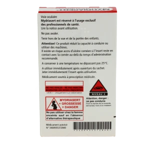 Mydriasert, Insert Ophtalmique