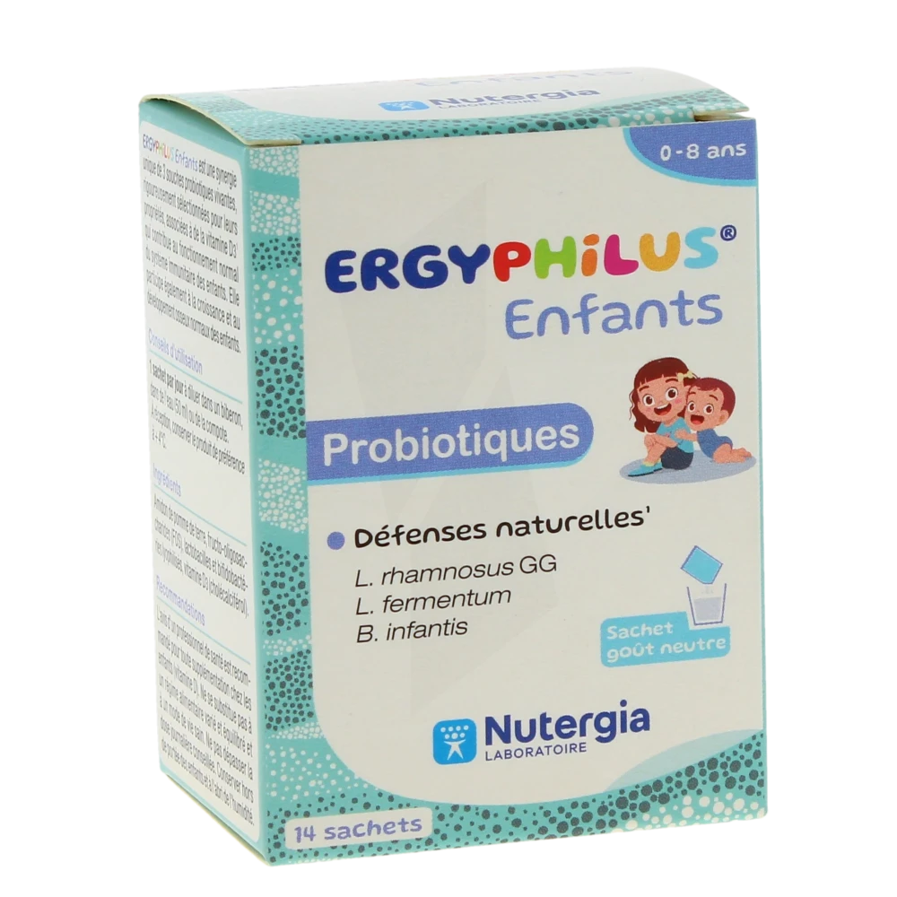Nutergia Ergyphilus Enfants Défenses Naturelles Des Enfants Poudre 14 Sachets De 2 G