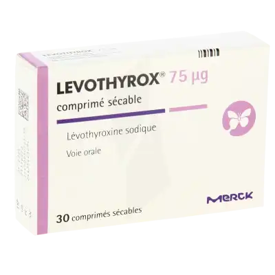 LEVOTHYROX 75 microgrammes, comprimé sécable