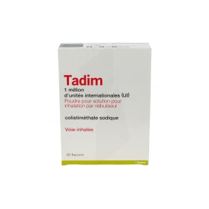 Tadim 1 Million D'unités Internationales (ui) Poudre Pour Solution Pour Inhalation Par Nébuliseur