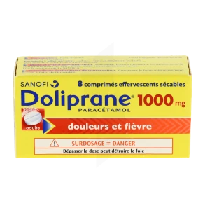 Doliprane 1000 Mg, Comprimé Effervescent Sécable