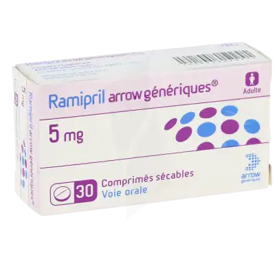 Ramipril Arrow Generiques 5 Mg, Comprimé Sécable à VILLERS-LE-LAC