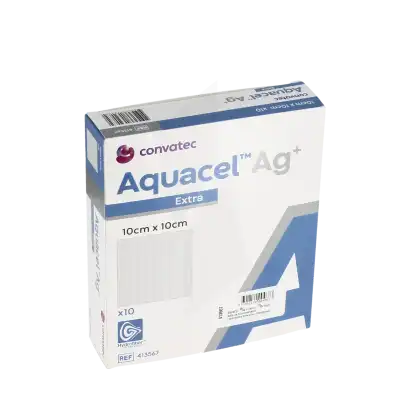 Aquacel Ag+ Extra Pans 10x10cm B/10 à Saint-Médard-en-Jalles