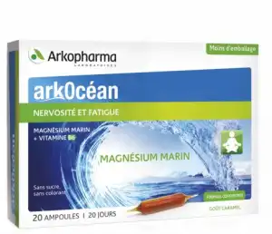 Arkocean Magnesium Marin Solution Buvable Caramel 20 Ampoules/10ml à SAINT-SAENS