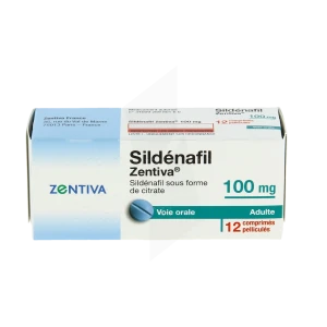 Sildenafil Zentiva 100 Mg, Comprimé Pelliculé