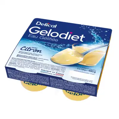 Gelodiet Eau Gélifiée Citron 4pots/120g à Clamart