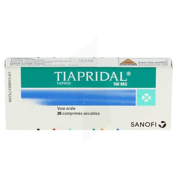 Tiapridal 100 Mg, Comprimé Sécable