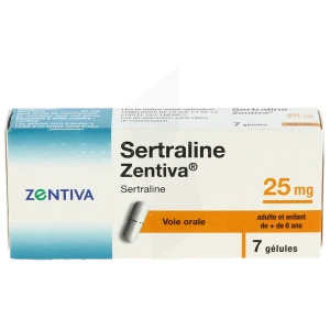 Sertraline Zentiva 25 Mg, Gélule
