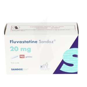 Fluvastatine Sandoz 20 Mg, Gélule