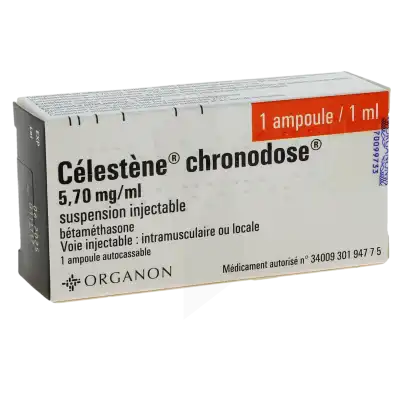 CELESTENE CHRONODOSE 5,70 mg/ml, suspension injectable