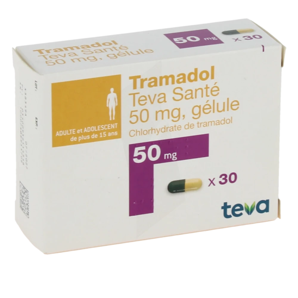 Tramadol Teva Sante 50 Mg, Gélule