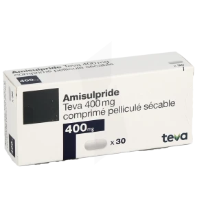 Amisulpride Teva 400 Mg, Comprimé Pelliculé Sécable