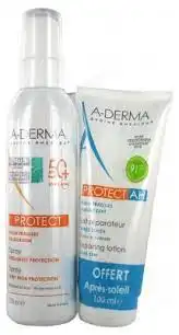 Aderma Protect Spf50+ Spray Fl/200ml+lait Ha 100ml à Lacanau