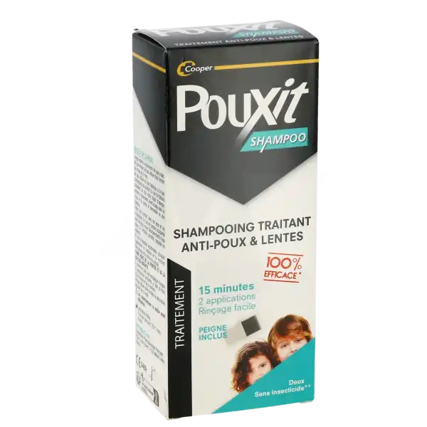 Pouxit Shampoo Shampooing Traitant Antipoux Fl/200ml+peigne