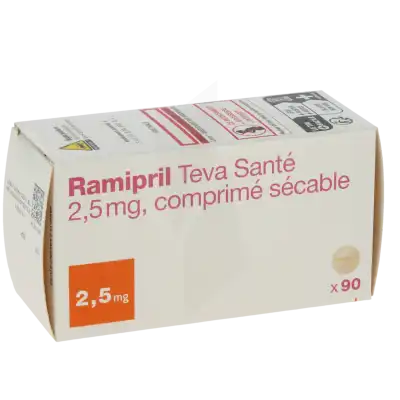 Ramipril Teva Sante 2,5 Mg, Comprimé Sécable à TOULOUSE