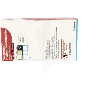 Valsartan/hydrochlorothiazide Viatris 160 Mg/25 Mg, Comprimé Pelliculé