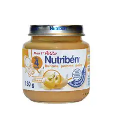 Nutribén Potitos Alimentation Infantile Banane Pomme Poire Pot/130g à VITROLLES