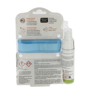 Parakito Bracelet Anti-moustique Adulte Bleu +spray Offert 30ml